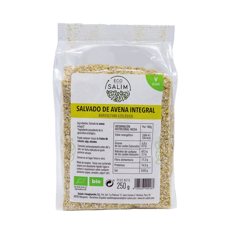 SALVADO INTEGRAL DE AVENA BIO 250g