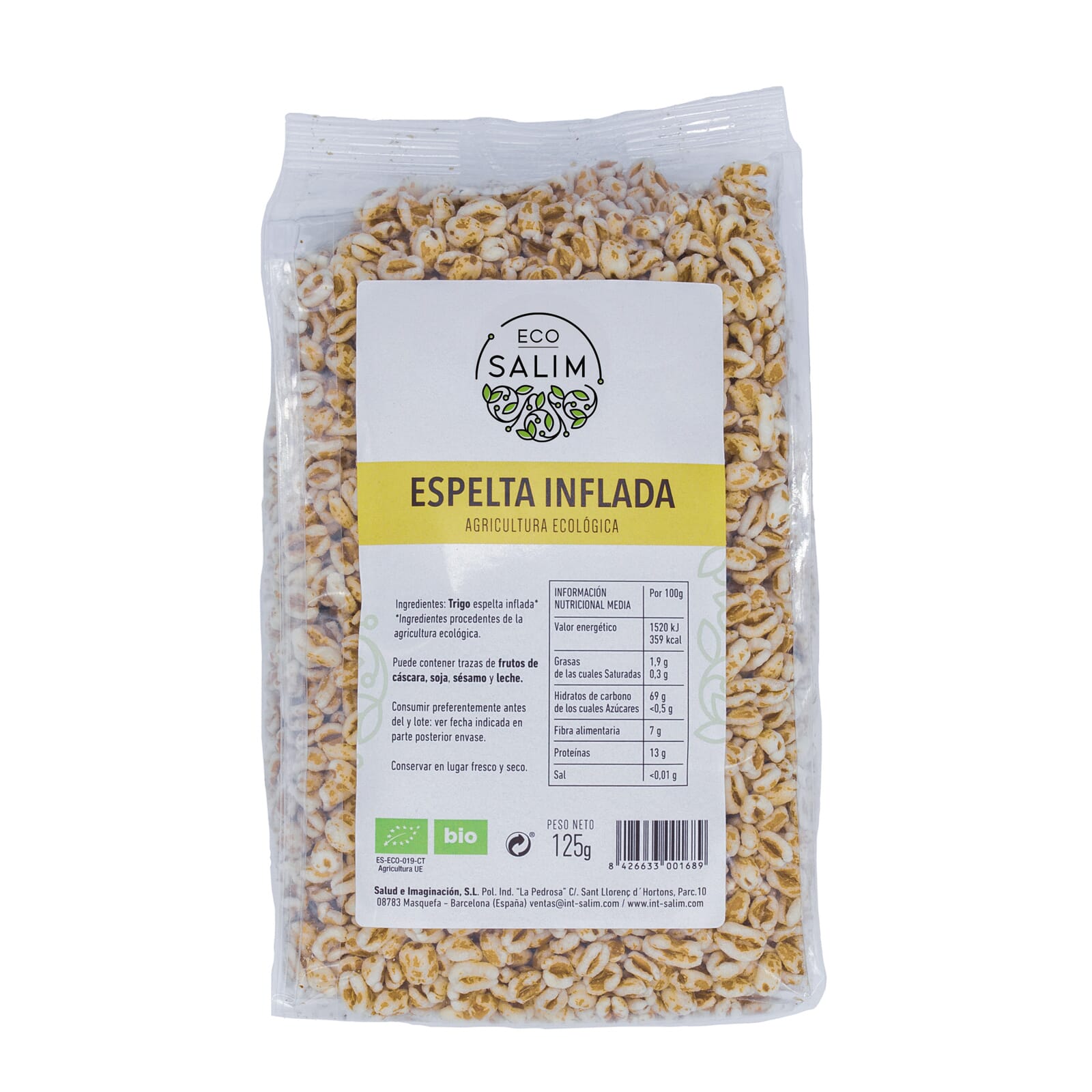 ESPELTA HINCHADA BIO 125g