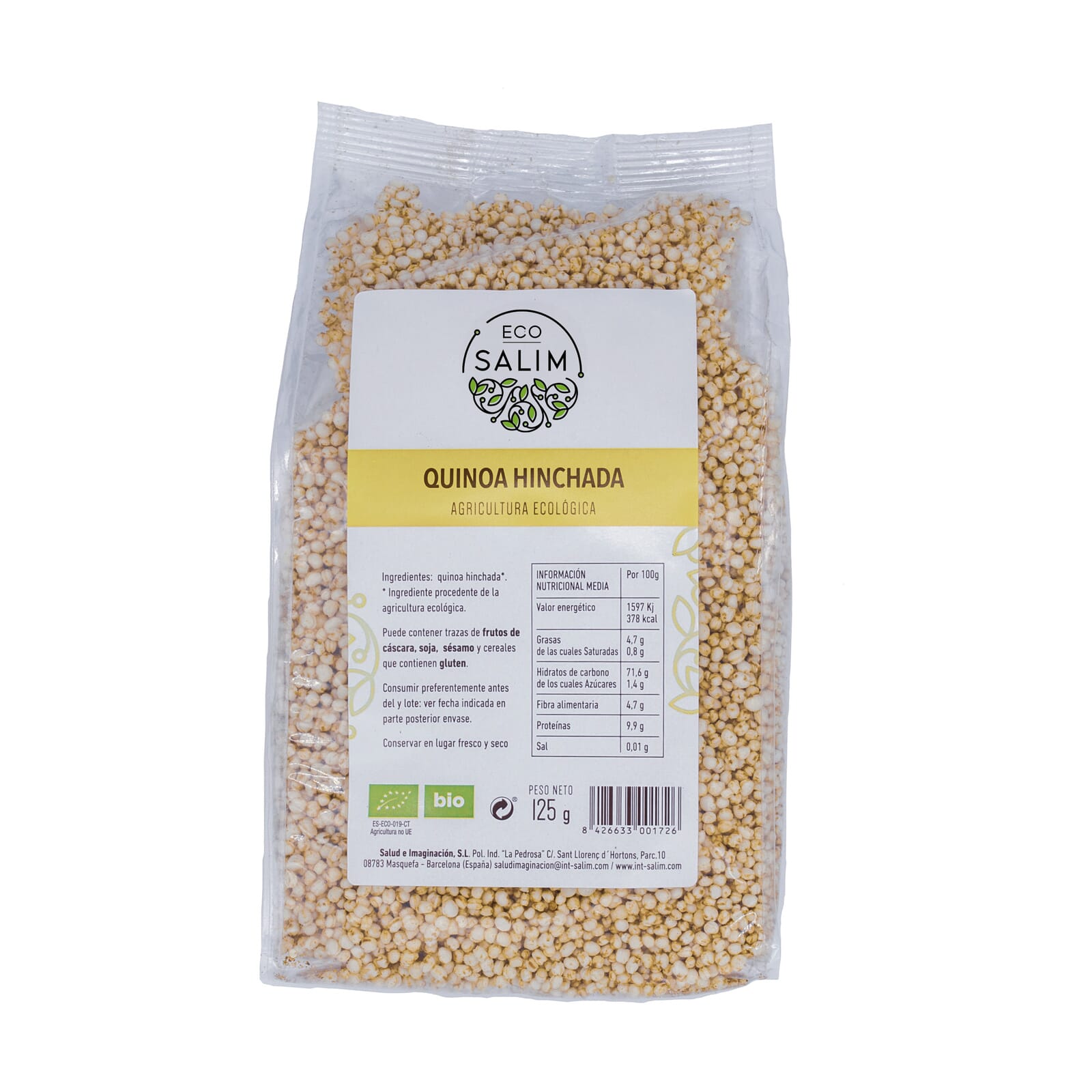 QUINOA HINCHADA BIO 125g