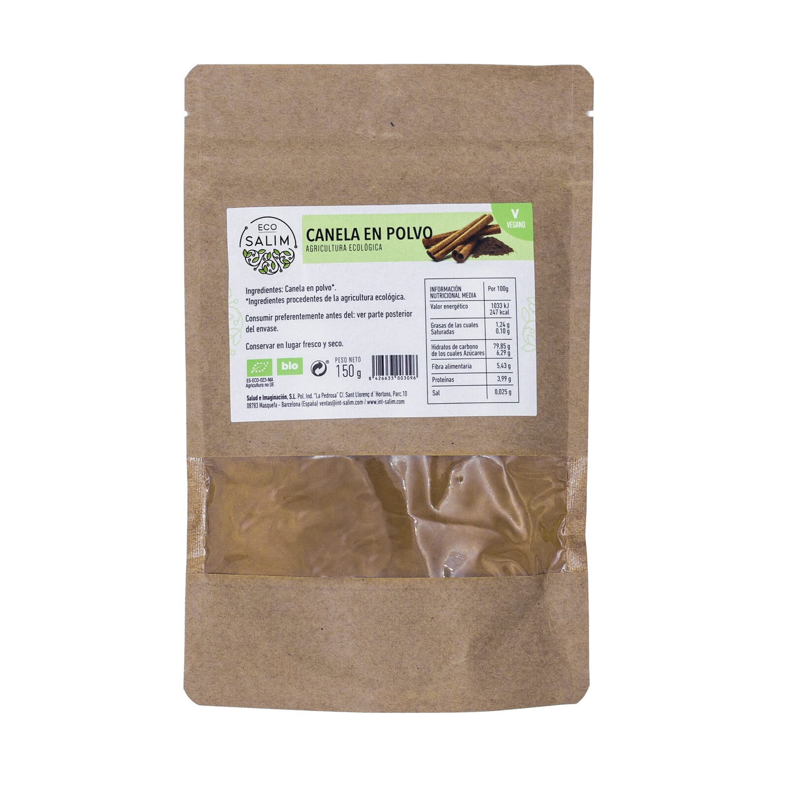 CANELA EN POLVO BIO 150g