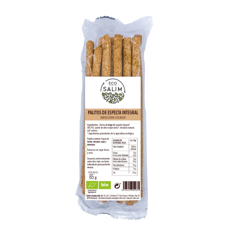 Palitos Integrales De Espelta Eco 65g