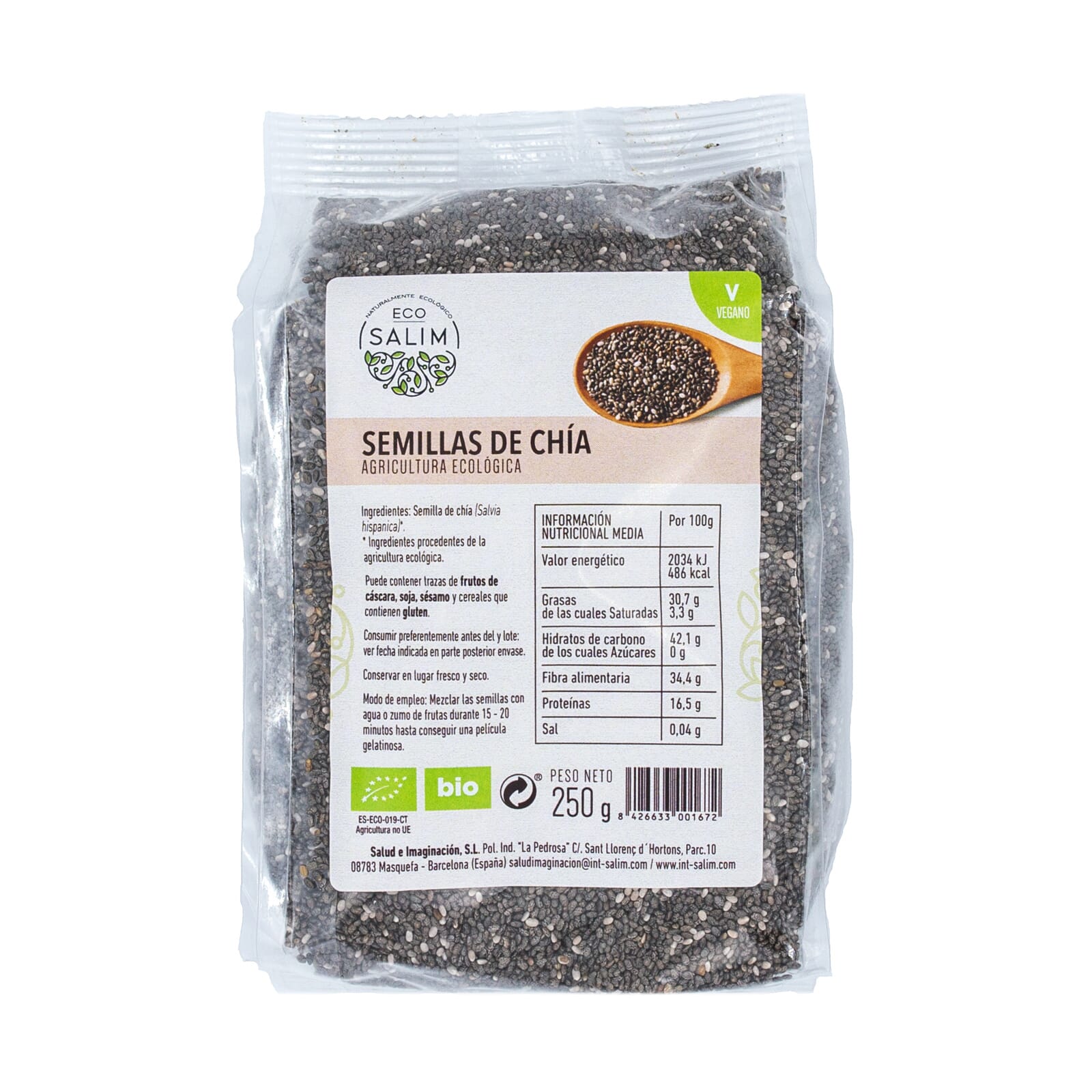 SEMILLAS DE CHÍA BIO 250g