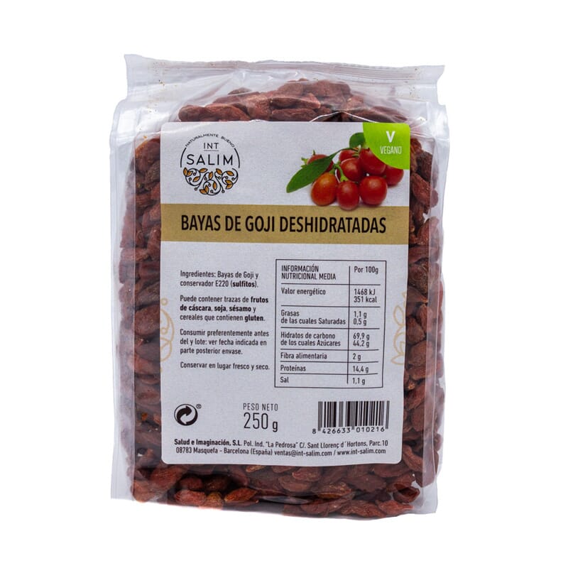 Bayas De Goji Deshidratadas 250g