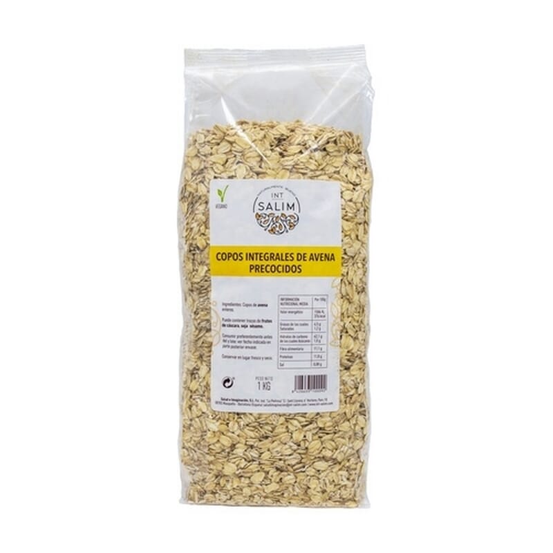 Copos De Avena Integrales Familiar Precocidos 1 Kg