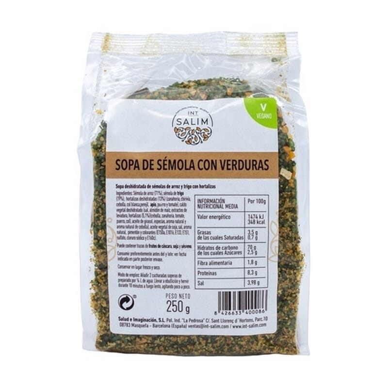 Sopa De Sémola Con Verduras 250g