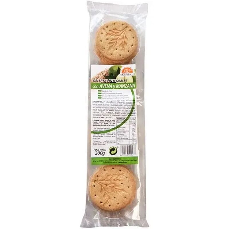 Galletas Integrales Avena Y Manzana Sin Azucar 200g