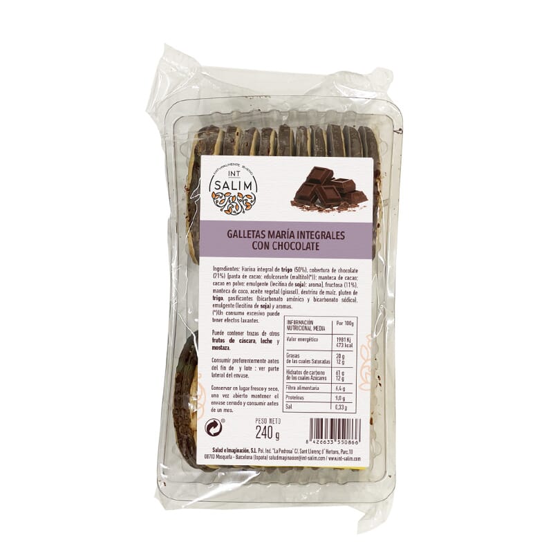 Galletas María Integrales Con Chocolate 240g