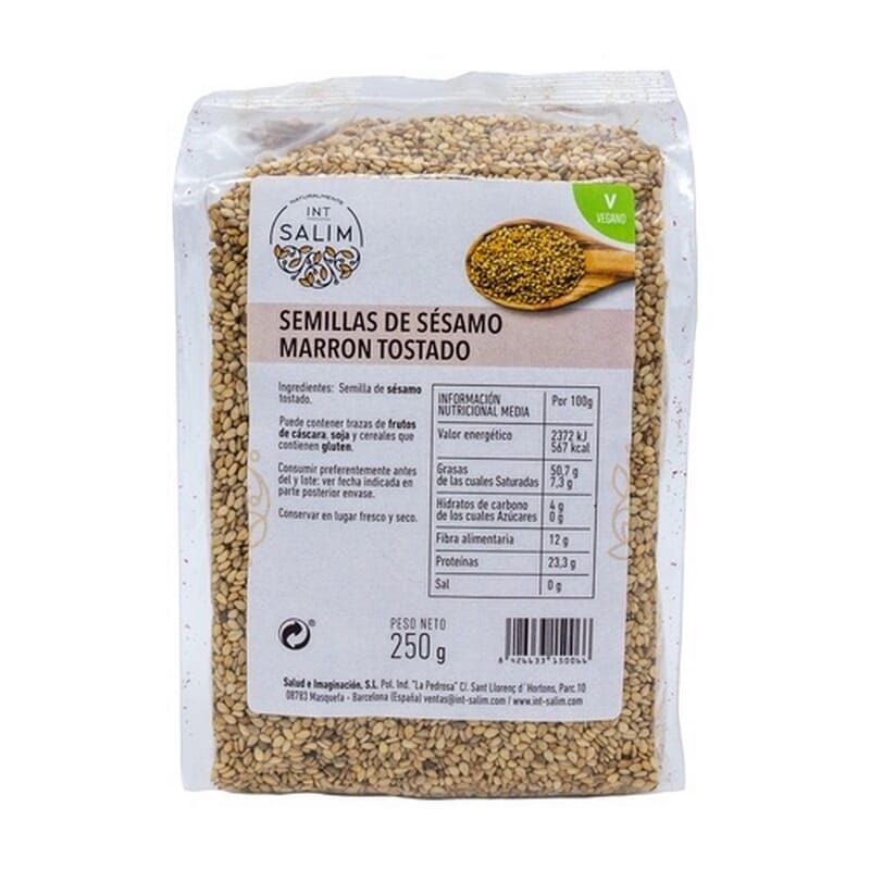 Semillas De Sésamo Marrón Tostado 250g