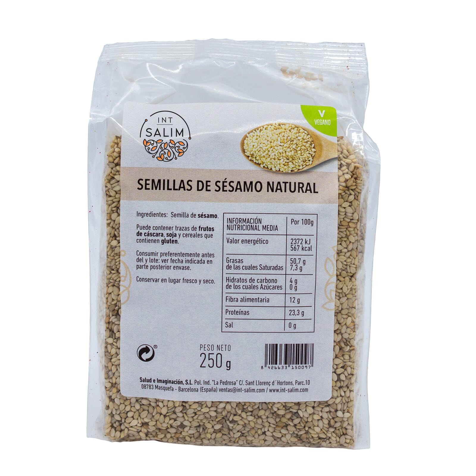 SEMILLAS DE SÉSAMO NATURAL 250g