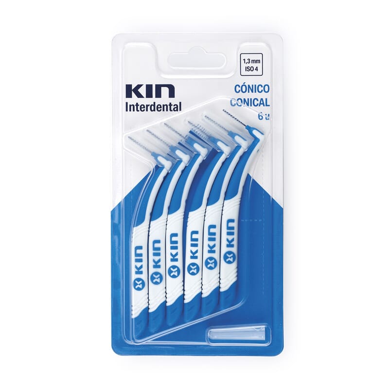 KIN INTERDENTAL CEPILLO CONICO 1,3mm 6 Ud