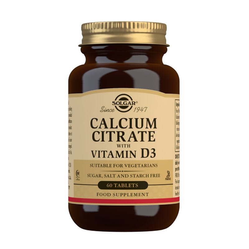 Calcium Citrate With Vitamin D3 60 Tabs