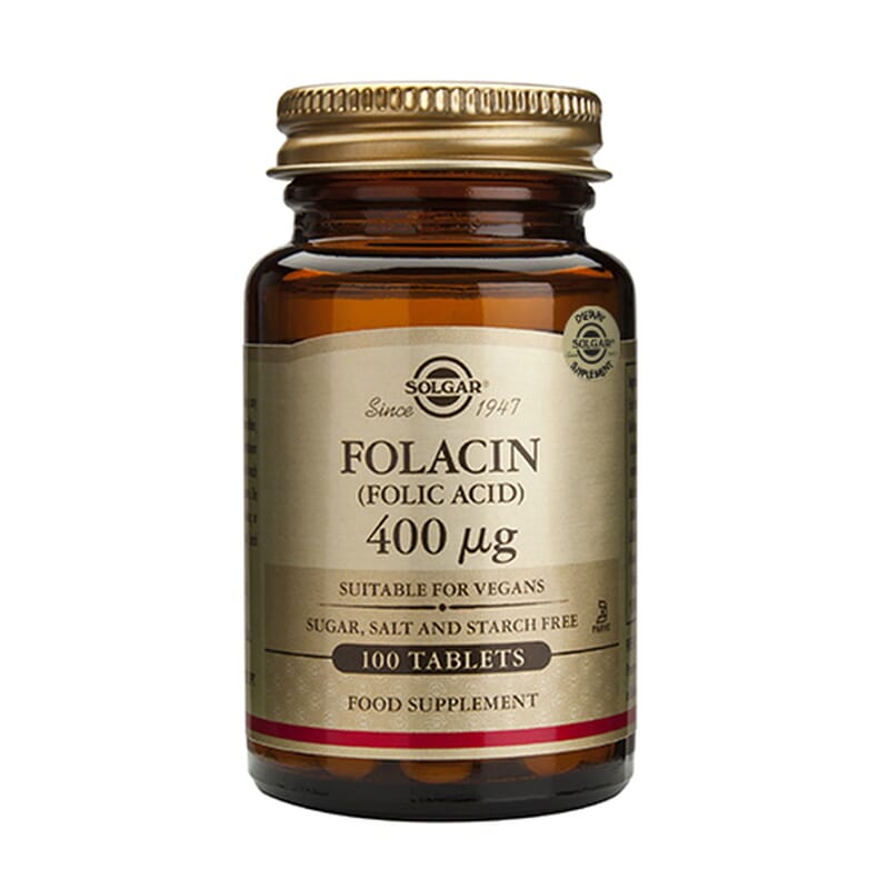 Folacin (Ácido Fólico) 400 mcg 100 Tabs