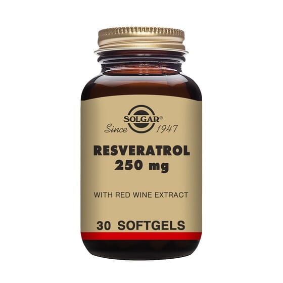 Resveratrol 250 mg 30 Pérolas da Solgar