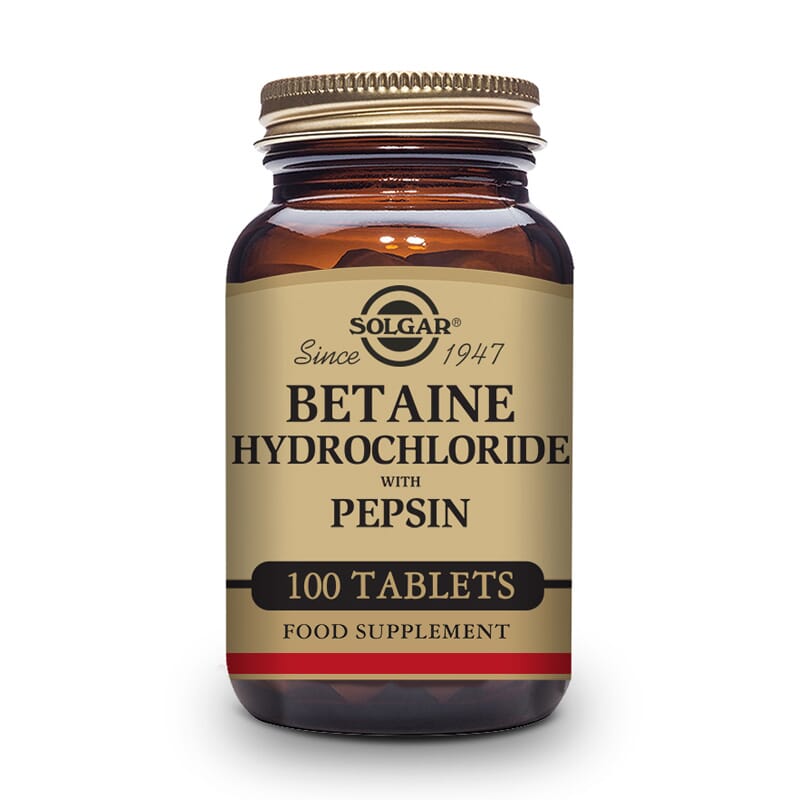 Betaína Clorhidrato Con Pepsina 100 Tabs