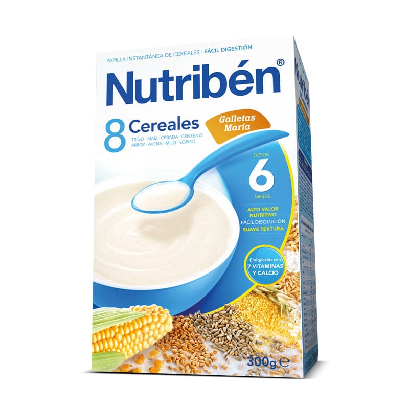 Nutribén® 8 Cereales con un toque de miel Galletas María