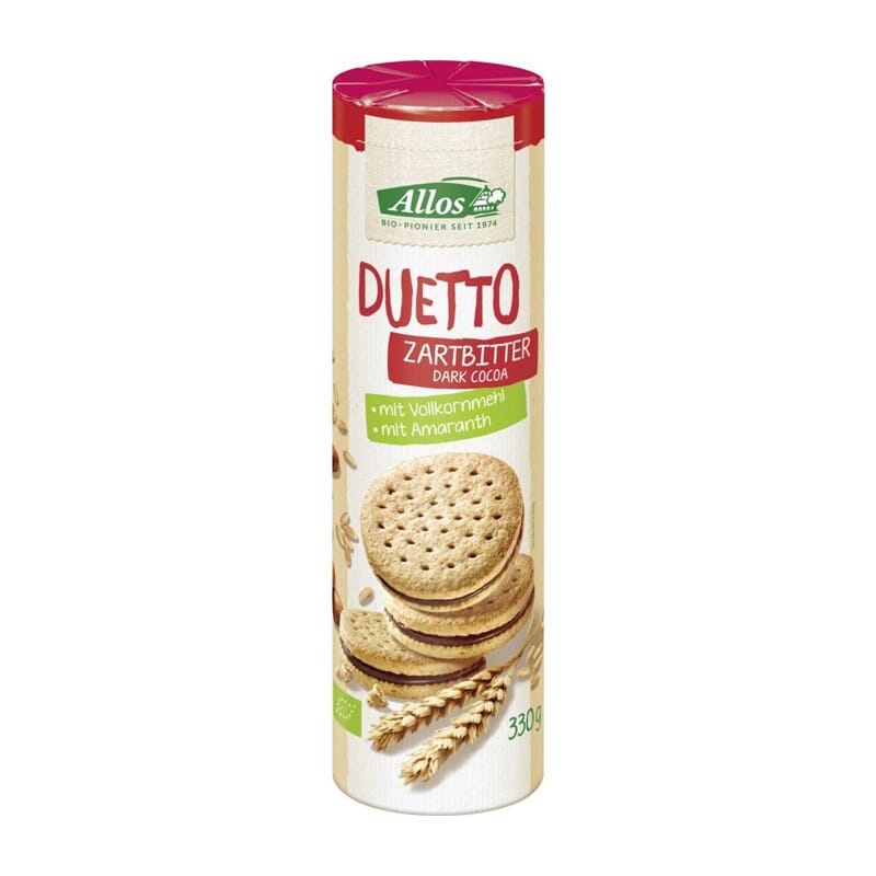 Galletas Relleno Chocolate Negro Bio 330g