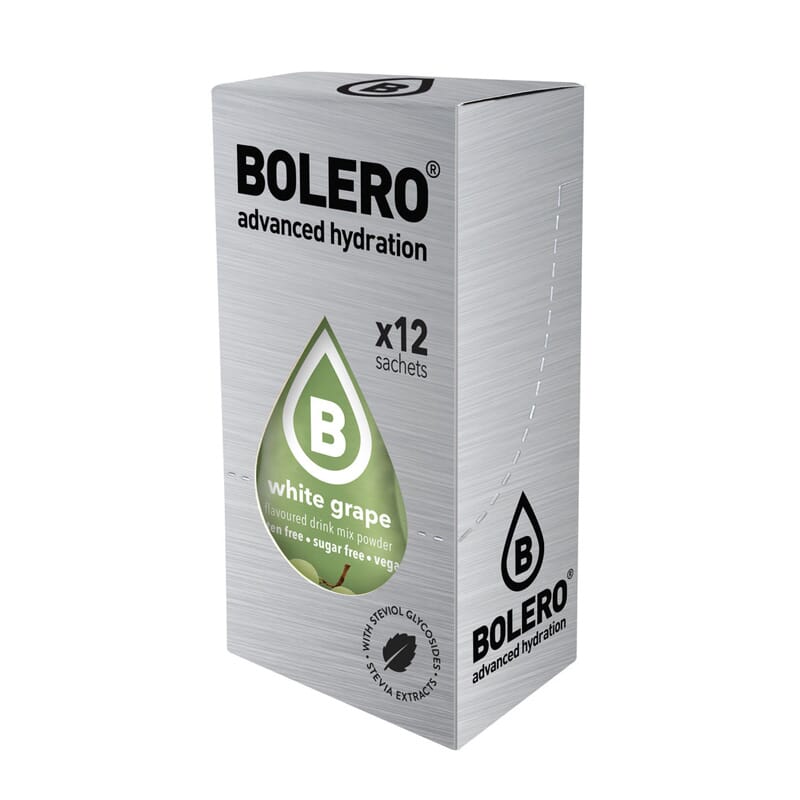BOLERO WITTE DRUIF MET STEVIA 3g 12 zakjes
