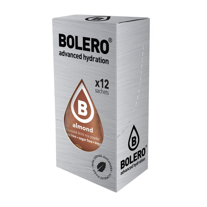 BOLERO AMANDELMET STEVIA 3g 12 Zakjes
