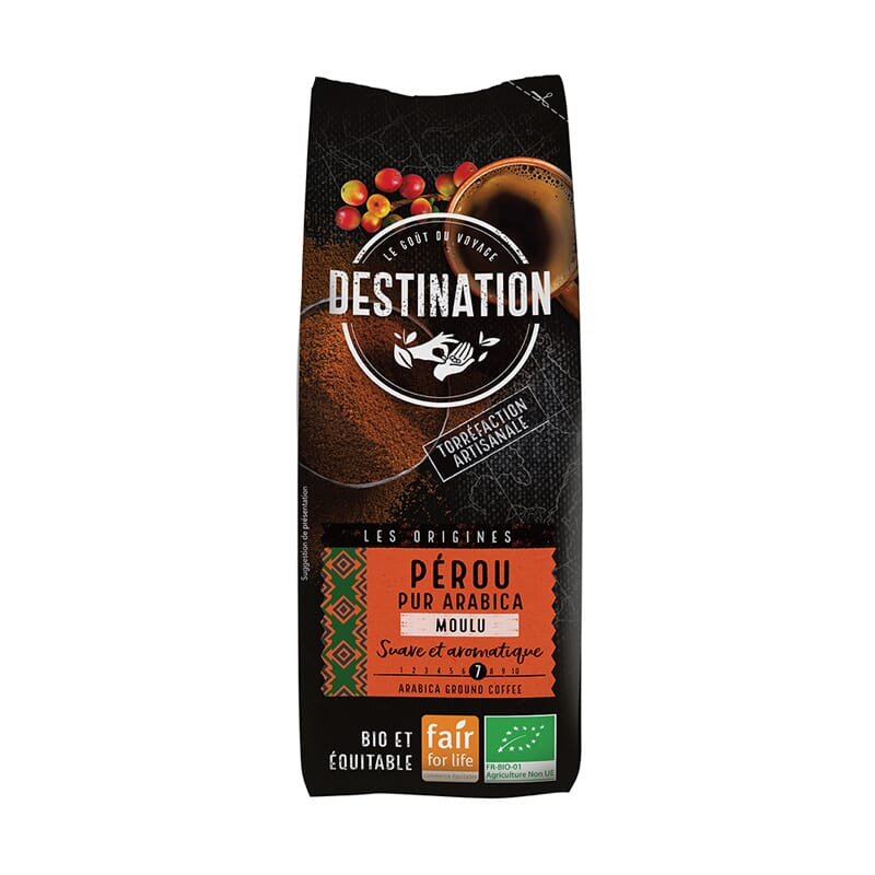 Café Puro Arábica Molido Perú Bio 250g