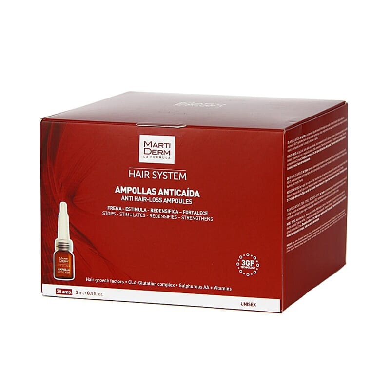 Hair System Ampollas Anticaída 28 Uds 3 ml