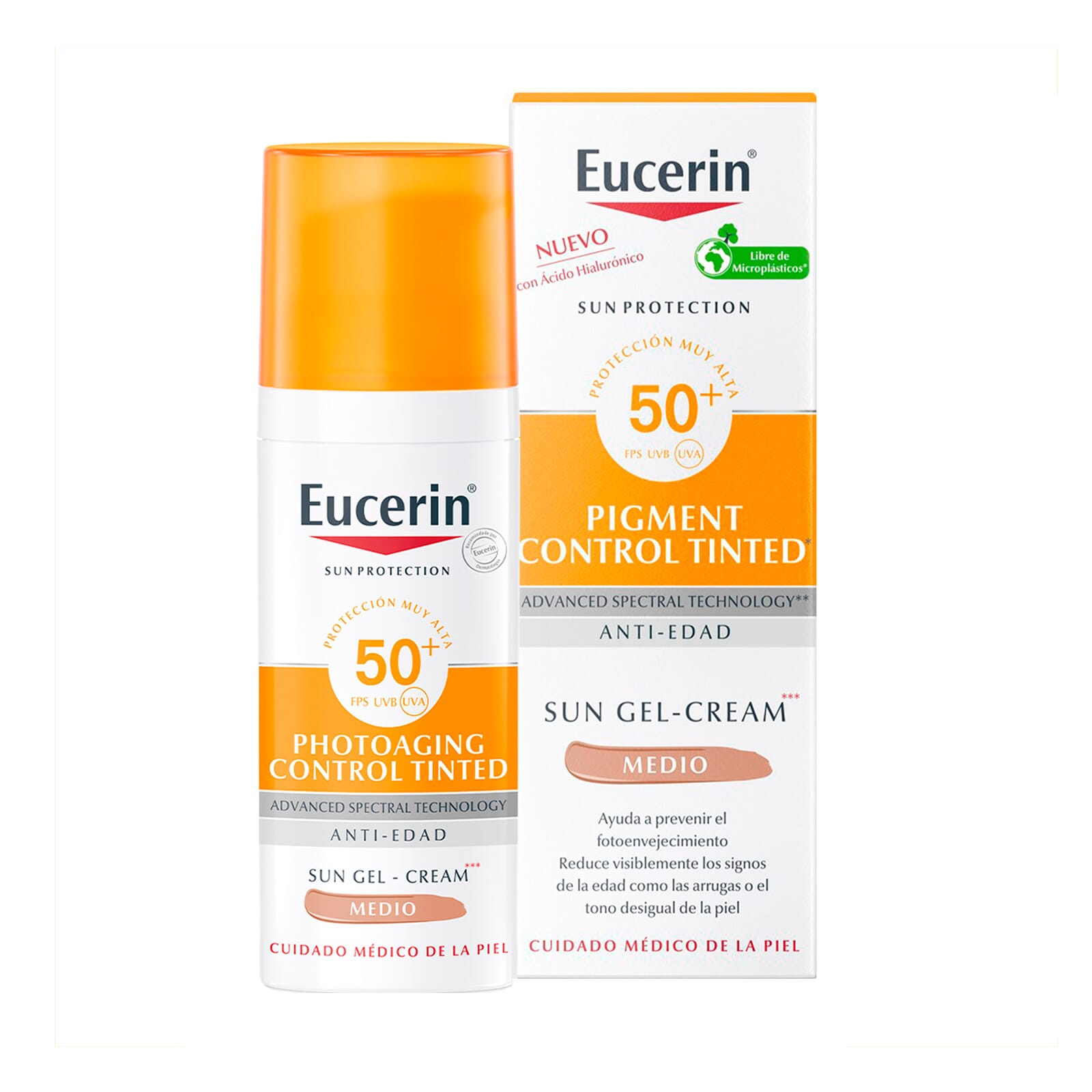 EUCERIN SUN CC CREME PHOTOAGING CONTROL SPF50+ TONO MEDIO 50ml