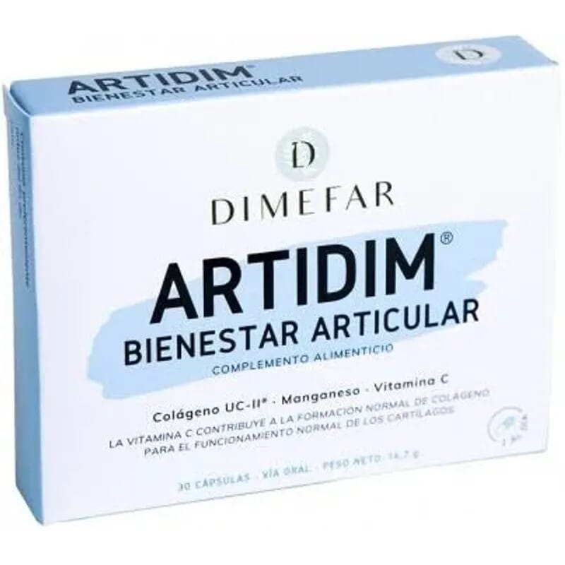 Artidim UC-II Con Colágeno y Manganeso 30 Caps de Dimefar