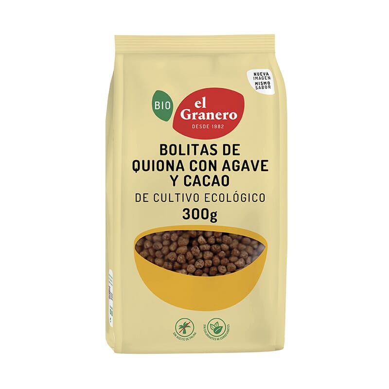 Bolitas de Quinoa con Agave y Cacao Bio 300g