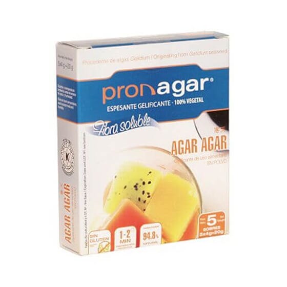 Agar Agar in Polvere senza Glutine 4g 5 Bustine - Pronagar