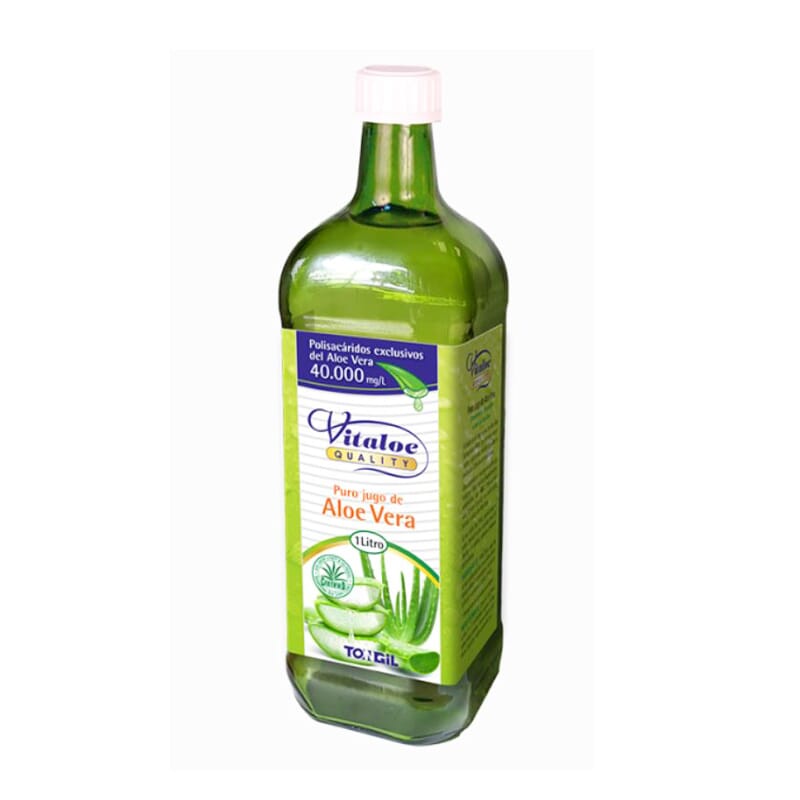 Aloe Vera Jugo De Hoja Entera Ecológico 100% Puro 1000 ml