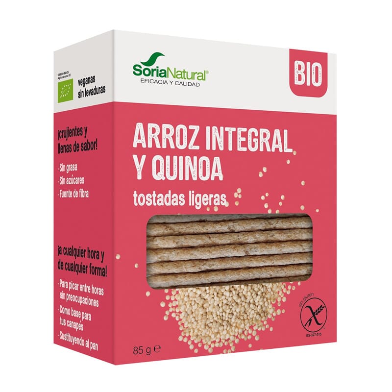 Tostadas Ligeras Arroz Integral Y Quinoa Bio 100g