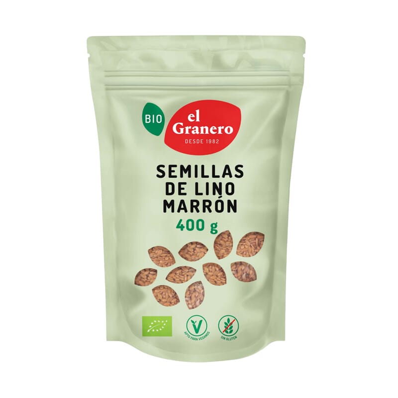 Semillas De Lino Marrón Bio 400g