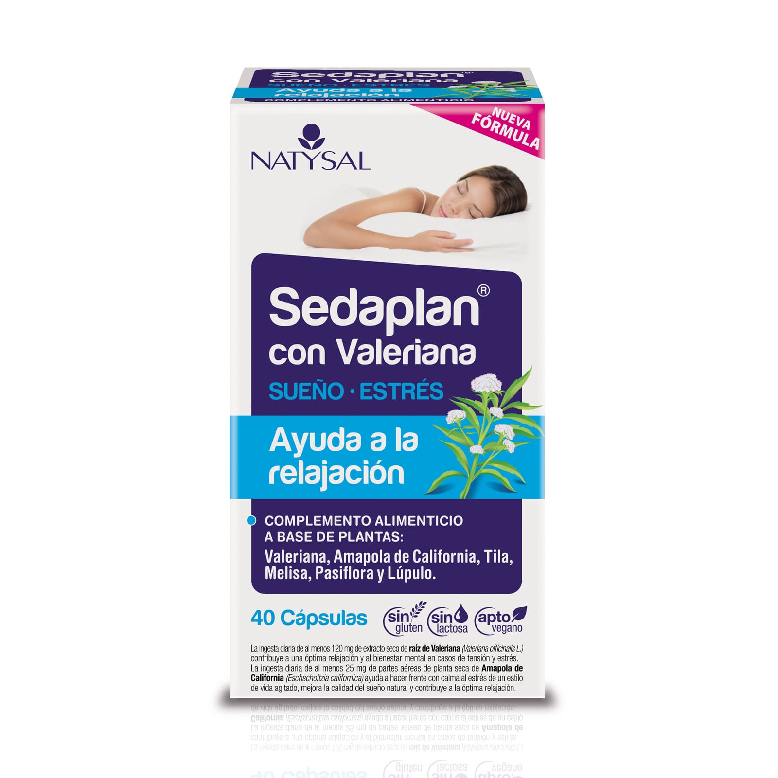 Sedaplan Con Valeriana Sueño Y Estrés 40 Caps