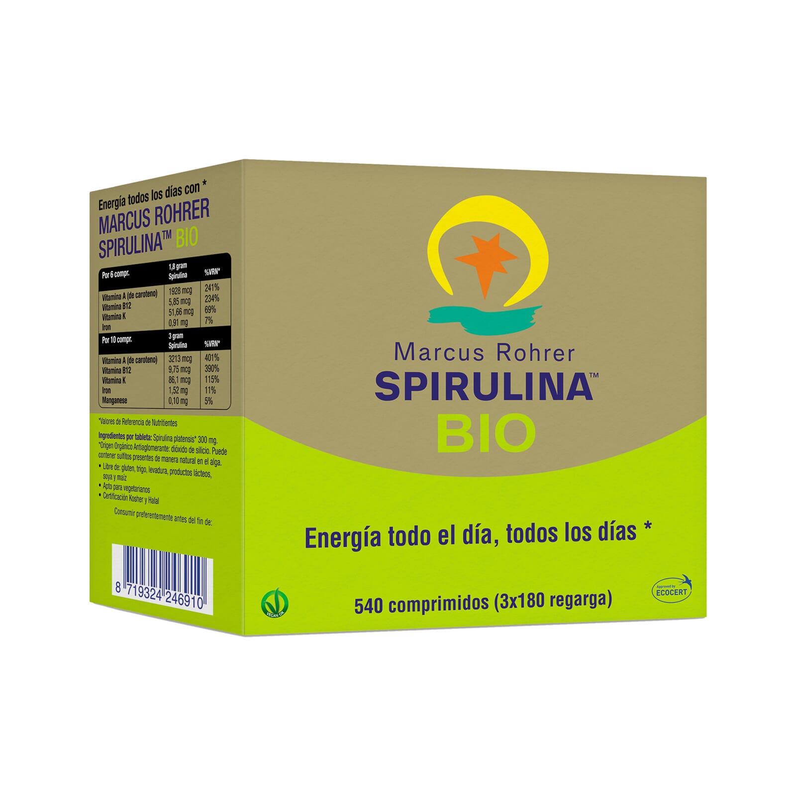 Espirulina Bio 540 Tabs