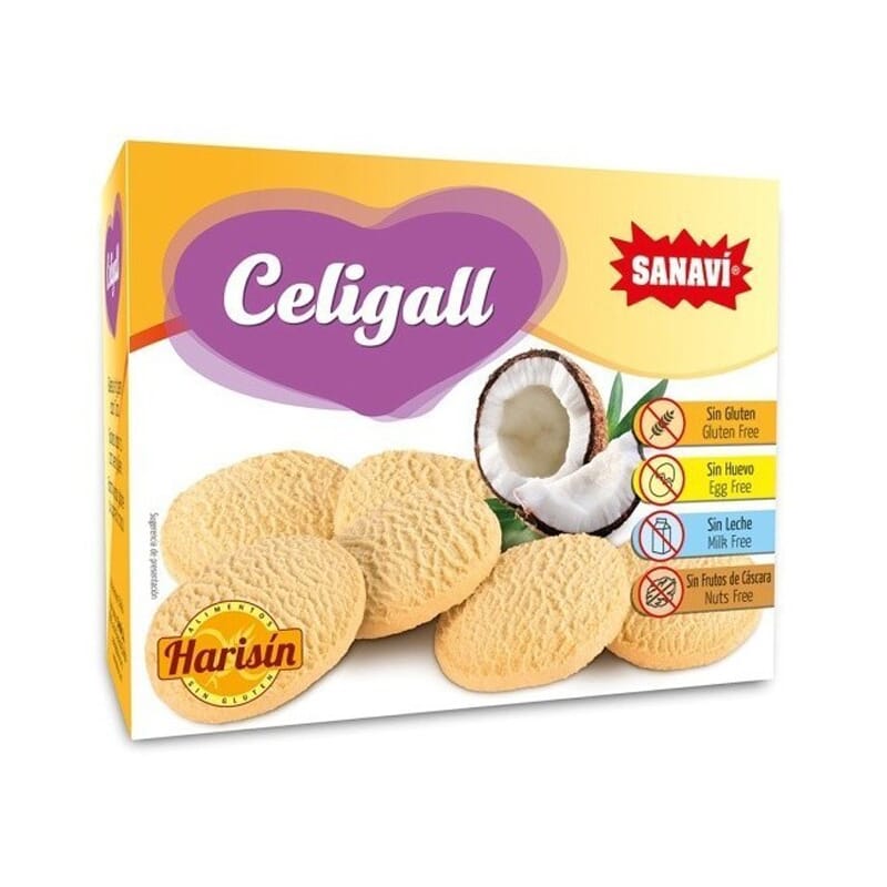 Celigall Galletas Sin Gluten Sabor Coco 150g