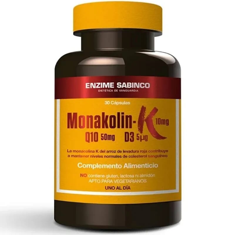 Monakolin K+Q10+D3 30 Caps de Enzime Sabinco