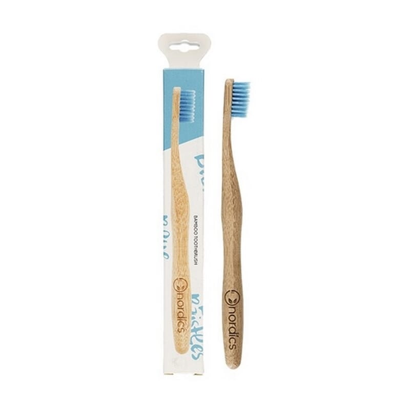 Brosse à dents en Bambou pour Adultes Bleue