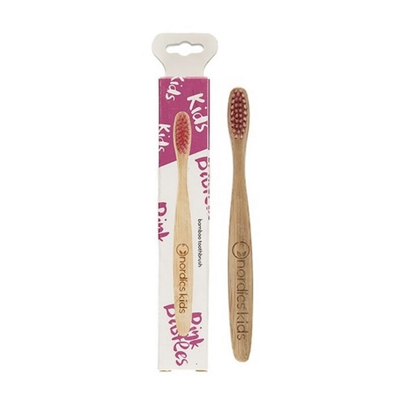 Brosse à Dents Bambou Enfants Rose
