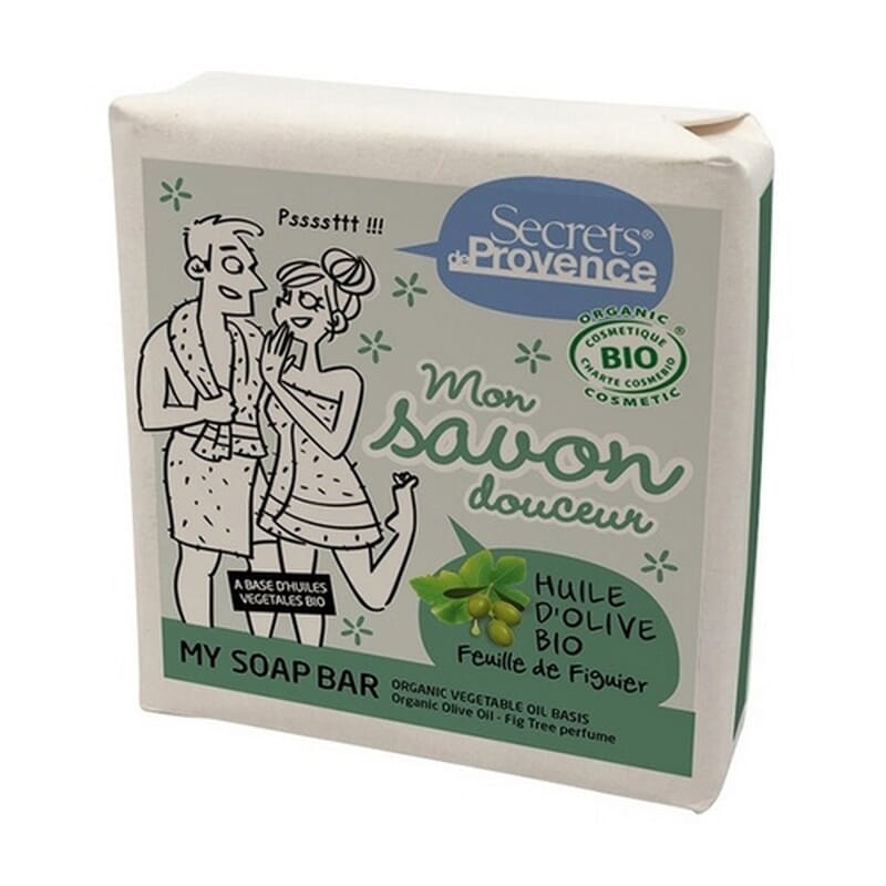 Pastilla Jabón Aceite De Oliva Fig Tree Bio 100g de Secrets de Provence