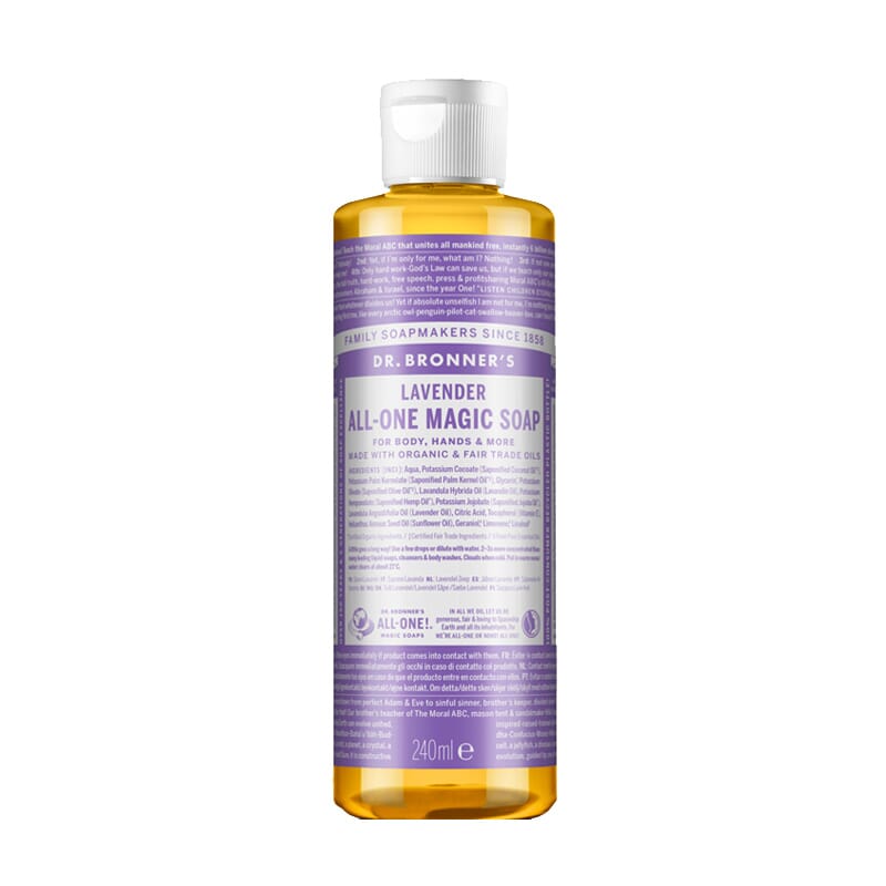 SABONETE LÍQUIDO 18-IN1 LAVANDA PURA 240ml da Dr. Bronners