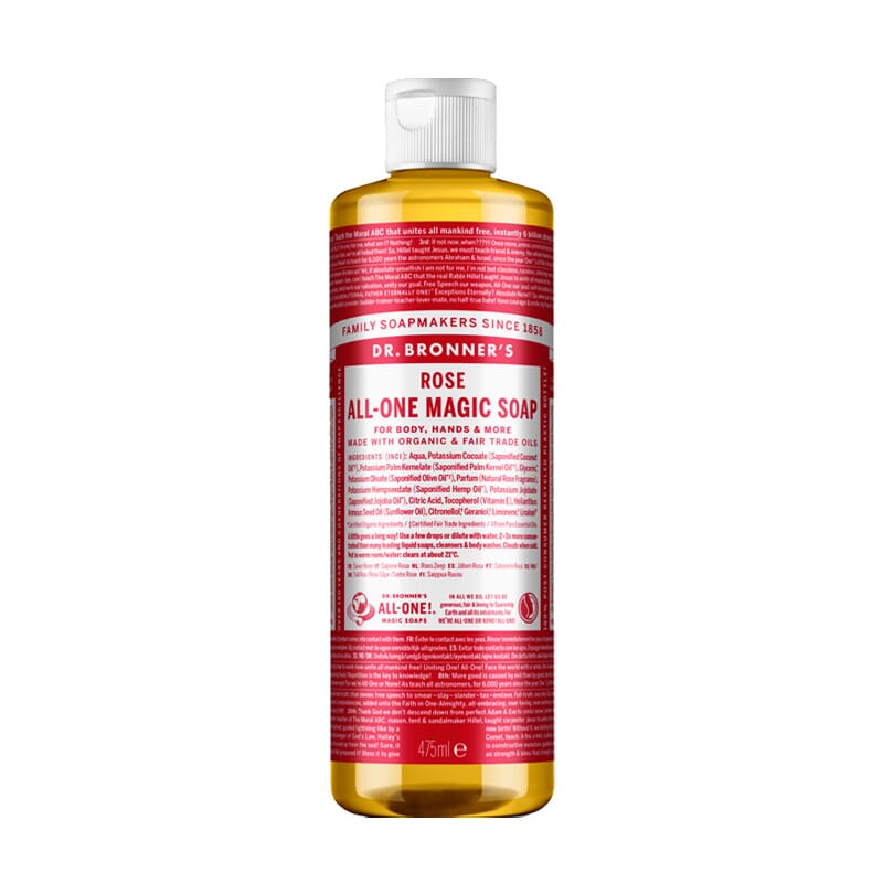 Flüssigseife 18-in-1 Reine Rose 475 ml von Dr Bronners