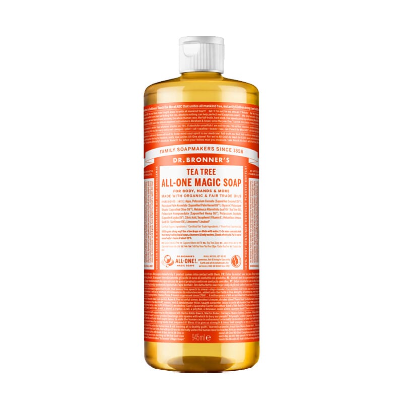 Sapone Liquido 18-In-1 Tea Tree Puro 945 ml di Dr Bronners