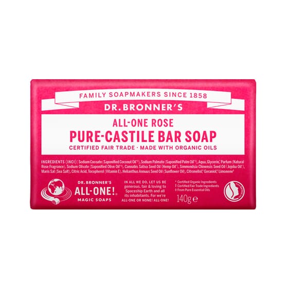 SAVON SOLIDE ROSE PURE 140 g Dr. Bronner’s