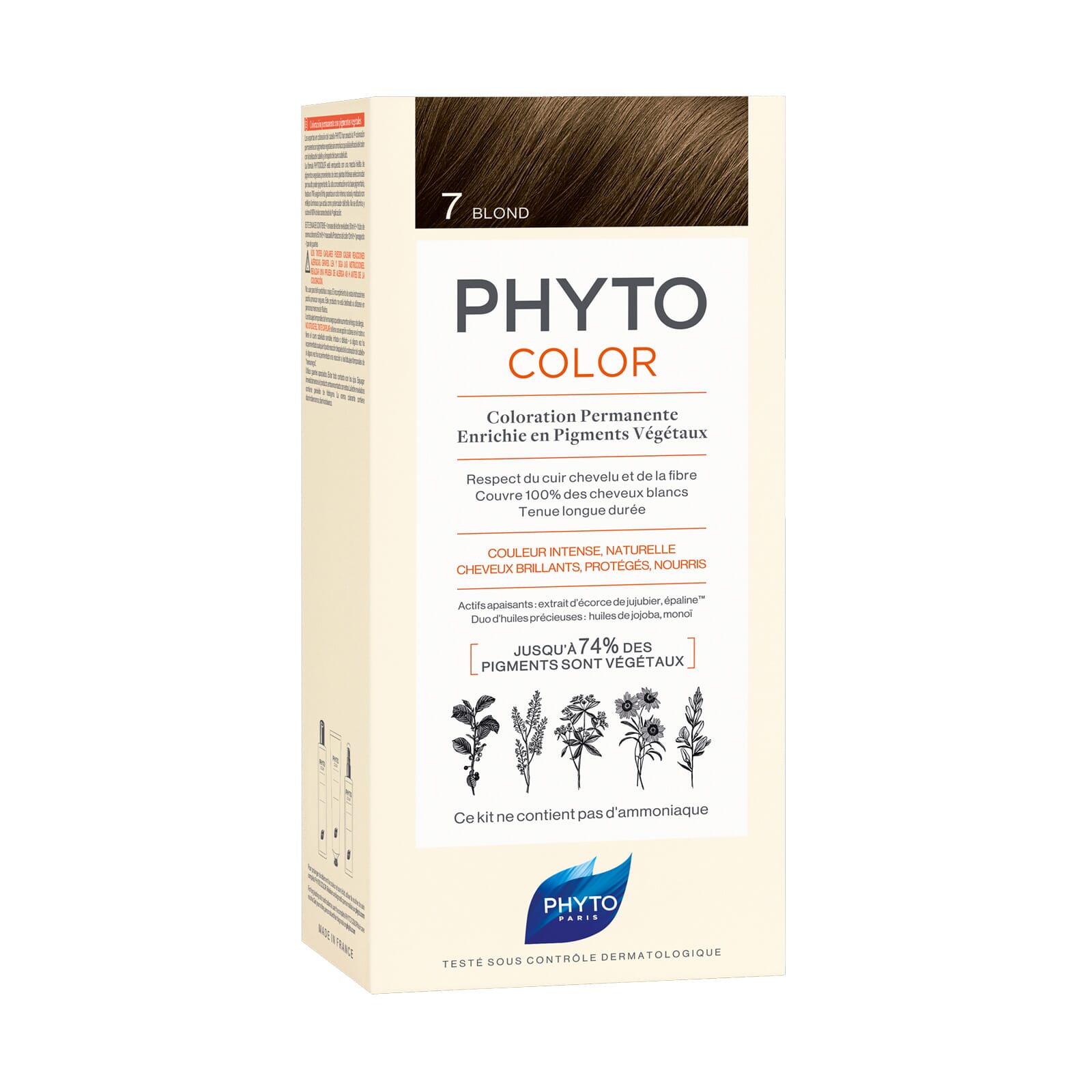 PHYTOCOLOR COLORACIÓN PERMANENTE Nº 7 RUBIO 1 Pack