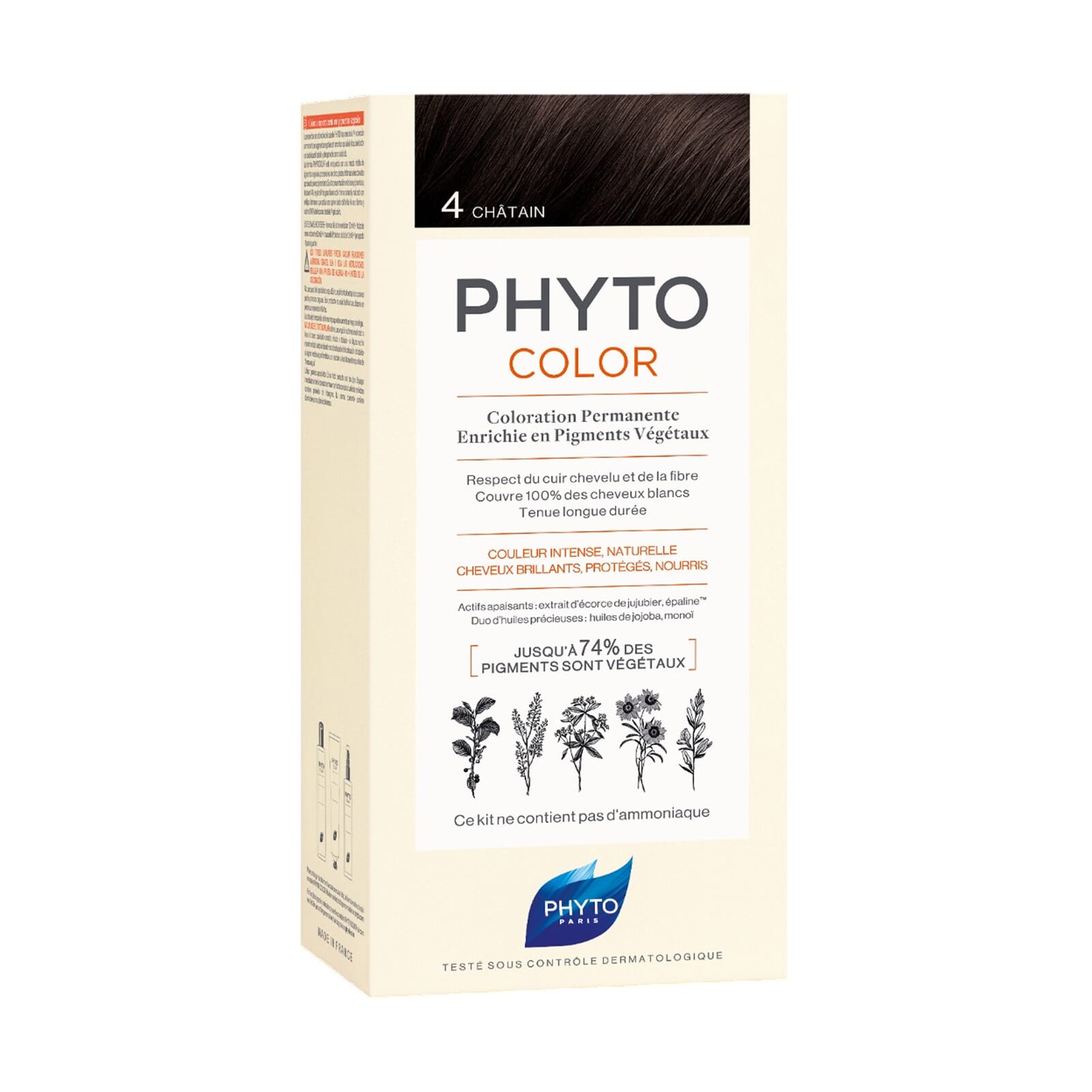 PHYTOCOLOR COLORACIÓN PERMANENTE Nº 4 CASTAÑO 1 Pack