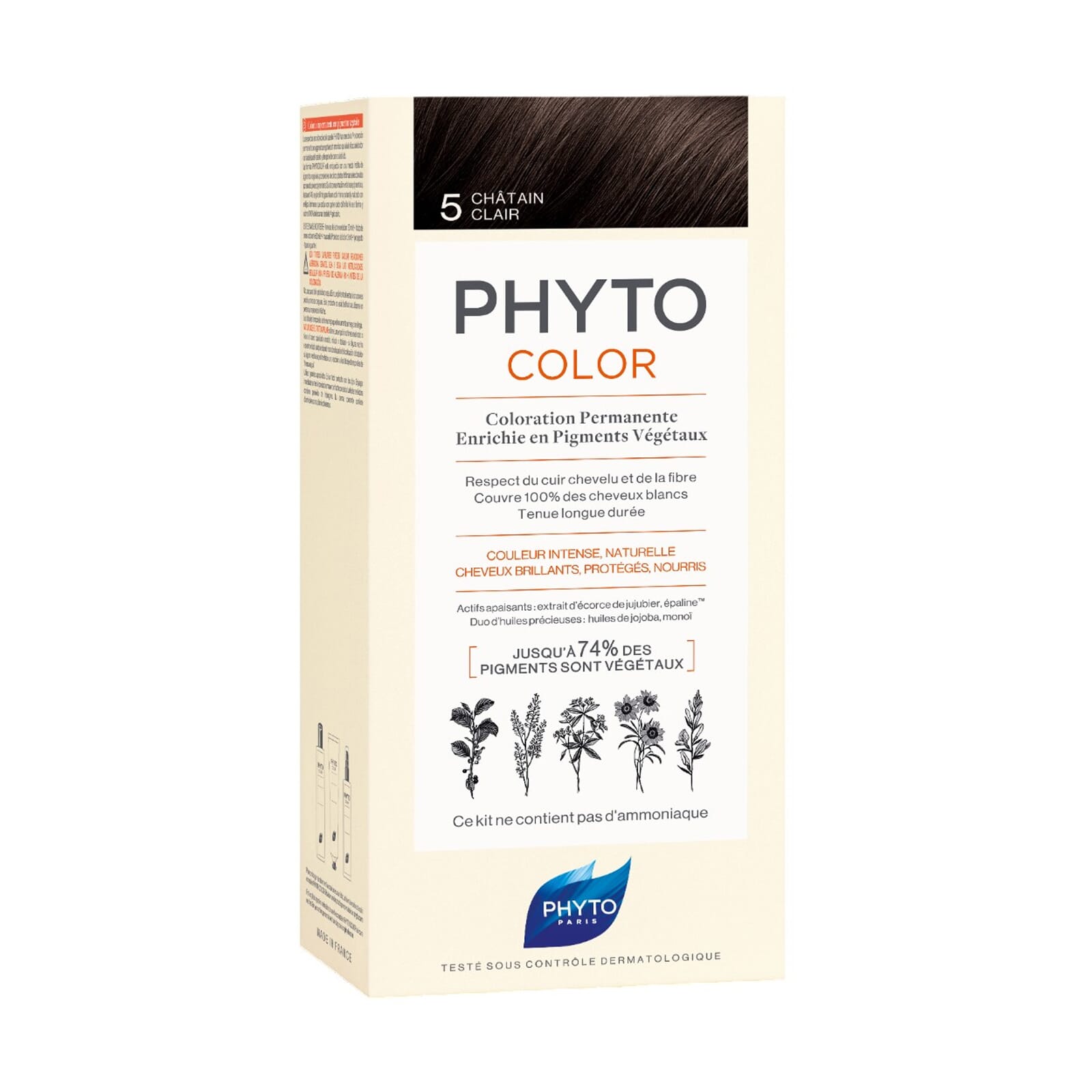 PHYTOCOLOR COLORACIÓN PERMANENTE Nº5 CASTAÑO CLARO 1 Pack