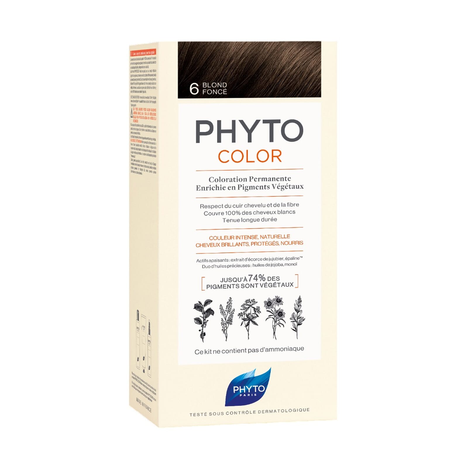 PHYTOCOLOR COLORACIÓN PERMANENTE Nº 6 RUBIO OSCURO 1 Pack