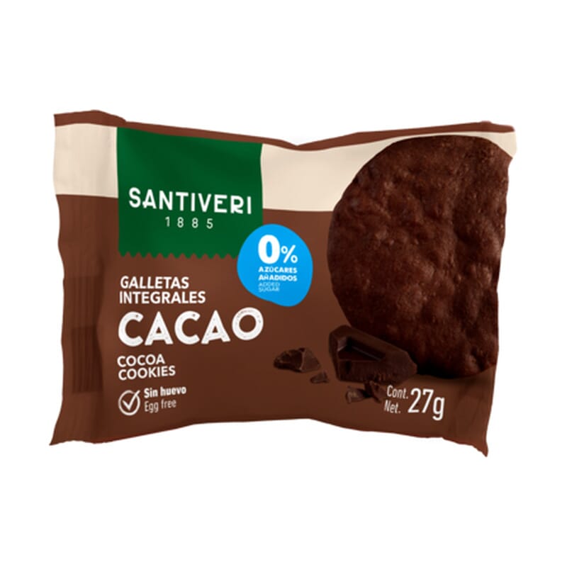 GALLETAS DIGESTIVE CON CACAO 27g 3 Galletas