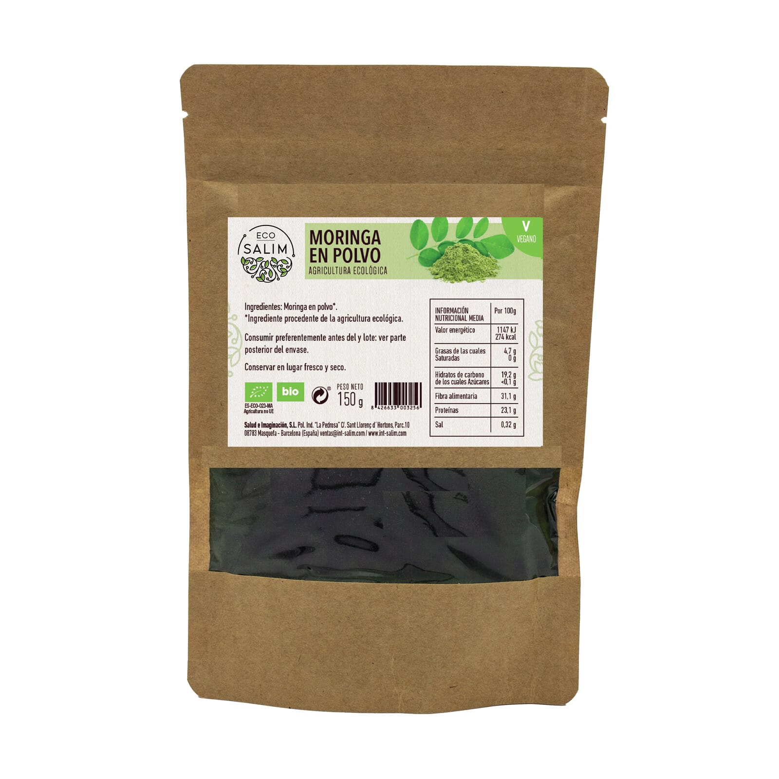 MORINGA EN POLVO BIO 150g