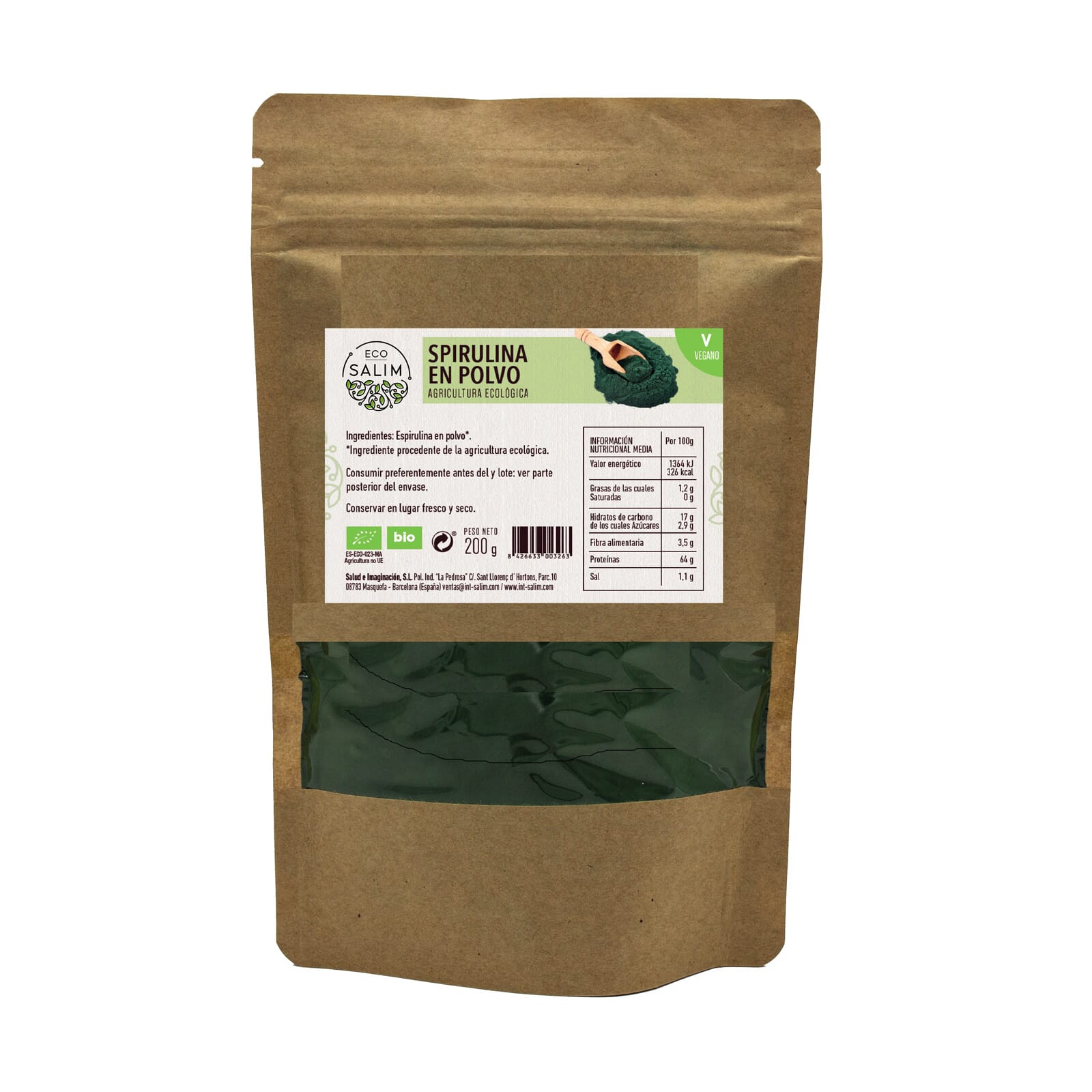 SPIRULINA EN POLVO BIO 200g