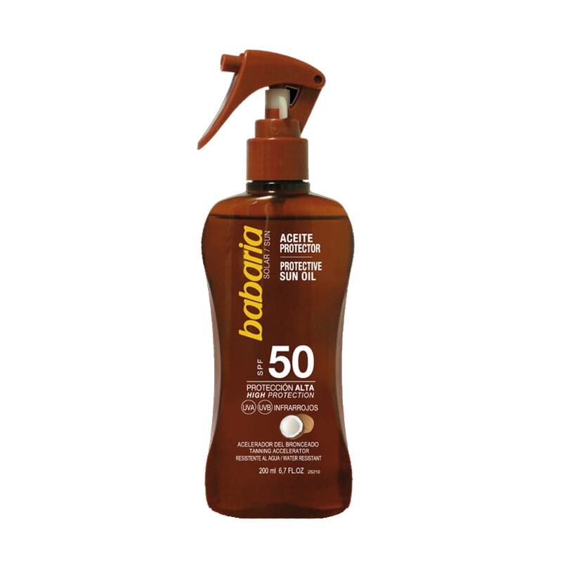 Spray Solar Aceite Protector Coco SPF50 200 ml